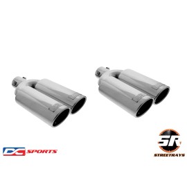 DC Sports EX-2012 Universal Bolt On Exhaust Tip Fits 1.5" - 2.25" Pipe - Qty 2