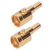 2pcs 0GA Wire Reducer Terminal Connector Pure Copper Gold Plated