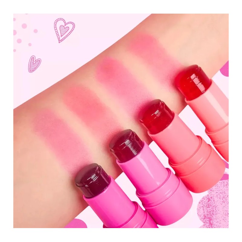 Rubor En Gelatina Tint Jelly 6 Piezas Rojo
