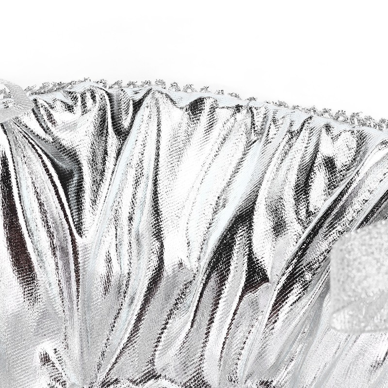Wedding Flower Girl Basket Silver Hand Flower Basket Romantic Rhinestone