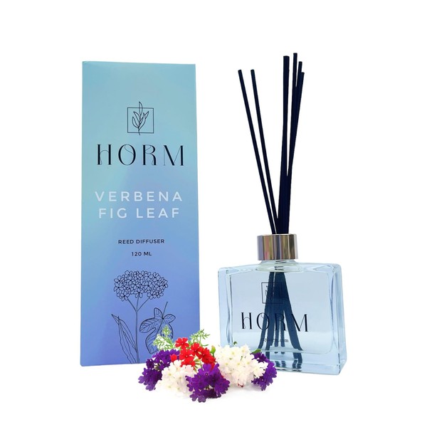 HORM Botella difusor de varillas (120 ml) con ricos palitos