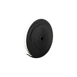 Made in Japan, Plump Original Gap Tape, Ski-Match, Black, Thick, 0.1 inches (3 mm) x Width 0.6 inches (15 mm) x Length 6.6 ft (2 m), 8 m (8 Meters) Cushion Tape, Rubber Sponge, Waterproof,
