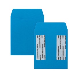 Hygloss Card - Bolsillos autoadhesivos para Biblioteca, Color Azul, 30 Unidades, Unidades
