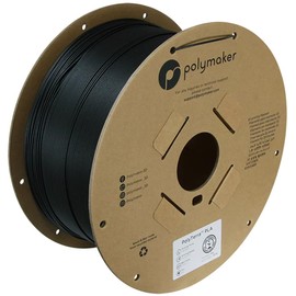 Polymaker Matte PLA for Production 1.75mm 2.5kg Black, 1.75mm 3D Printer PLA Filament 2.5kg, Cost Effective Large Spool for Heavy 3D Printing Users