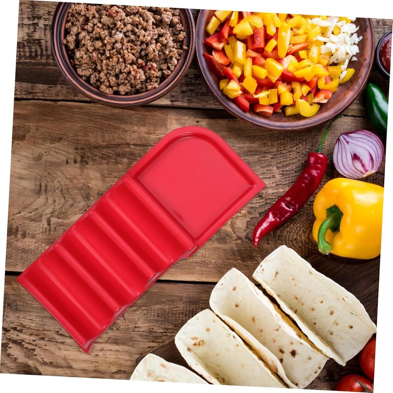 Plato Porta Tacos y Tortillas Bandeja Para Servir Diseño Ondulado