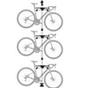 g00d4u 3-Bike Vertical Freestanding Bike Rack - Adjustable Height (5.74-13.12ft),