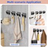 Axwnh 4 Pcs Adhesive Hooks - Towel/Coat Hooks Wall Hook