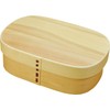 Yamako 803972 Shiramatsu Wappa Bento Box, Square