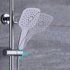 Set of 2 shower head brackets, adjustable hand shower holder,
