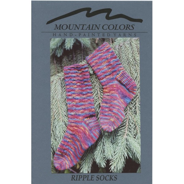 Mountain Colors Knitting Pattern - Ripple Socks - Pattern Only
