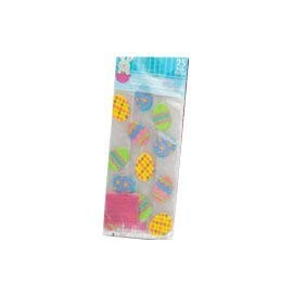 1 pack of 25pcs of Easter Egg Design Cello/Cellophane/Loot Treat Bag 11.5 x 5 x 3 inch