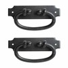 Renovators Supply Manufacturing Cabinet Pulls 5.25 in. Black Wrought Iron