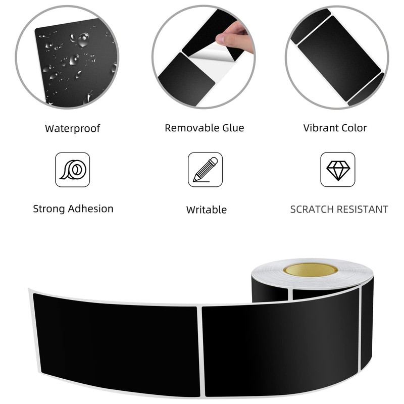 Rectangular Stickers 12.7 x 7.6 cm Colour Code Labels Vinyl