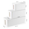 3 Pack Cable Management Box with 18 PCS Cable Management