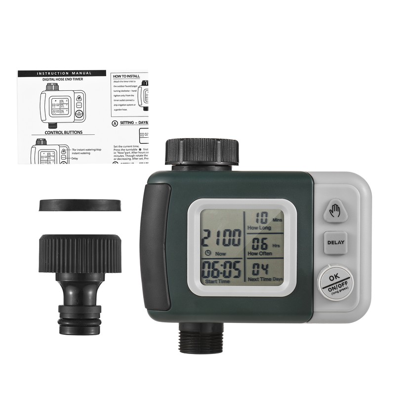 Lepmerk Digital Automatic Watering Timer Programmed Garden Irrigation Timer Hose