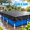 7 x 4 Ft Rectangular Above Ground Pool Cover, 210D