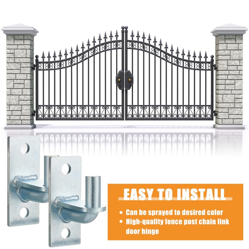 Dunzy Wall Mount Gate Hinges Wall Plate Hinges Heavy Duty