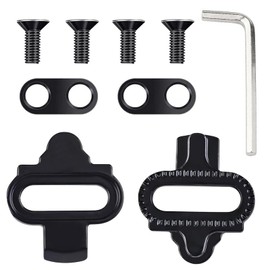 POPAPIE 9 PCS Fahrrad Schuhplattenset,Fahrrad Cleats Set,Kompatibel mit Shimano SPD Cleats Bike Pedal Cleats,Pedale Rennrad, Langlebig Anti-Rutsch für Mountainbike Indoor Cycling