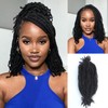 Human Hair Springy Twist Hair Extensions Afro Kinky Bulk Hair