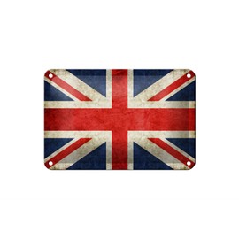 Tin Sign Flag 18 x 12 cm United Kingdom Metal Wall Decoration Sign