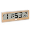 ADE Digital Radio-Controlled Clock Living Room with Temperature Display, Very