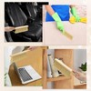 sourcing map 2pcs Wooden Dust Brush, 14 Inch Hand Broom