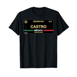 Apellido Castro License Plate Family Last Name Castro T-Shirt