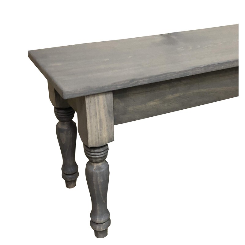 Ezekiel and Stearns Driftwood Grey English Farmhouse Bench (48)