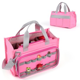 DDgro Carrying Bag Case for Toniebox Starter Set, for Tonies Box, Tonie Characters, Charging Station & Headphone, Bag Only (Pink)