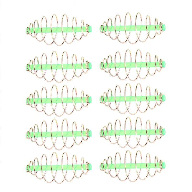 Alomejor 10PC Bait Thrower Fishing Feeder Spring Coil Inline Method