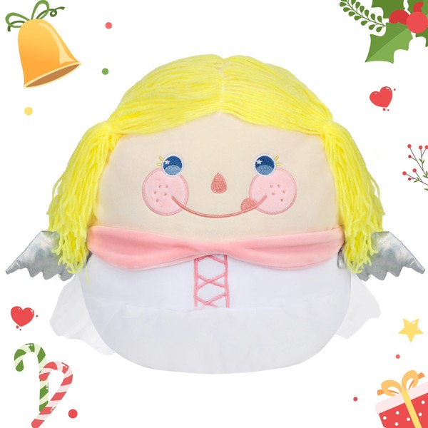 Easfan Christmas Angel Plush Pillow Soft Plush Toy Cute Stuffed