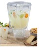CreativeWare Crown Beverage Dispenser with Base and Name Clip, 3.5