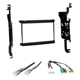 Double Din Car Stereo Radio Install Dash Kit and Connector Combo -Made for Lexus: 1992-2000 SC300 SC400
