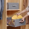 Zilink Upgraded Underwear Drawer Organizer with Support Board, Clear Drawer,