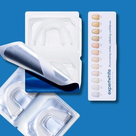 Expertwhite Prefilled Teeth Whitening Trays Kit (20 Trays, 10 Treatments) 12% Hydrogen Peroxide pre-Filled Sensitive Teeth, Pre Filled Trays Strips go up to 10 Shades Whiter Smile