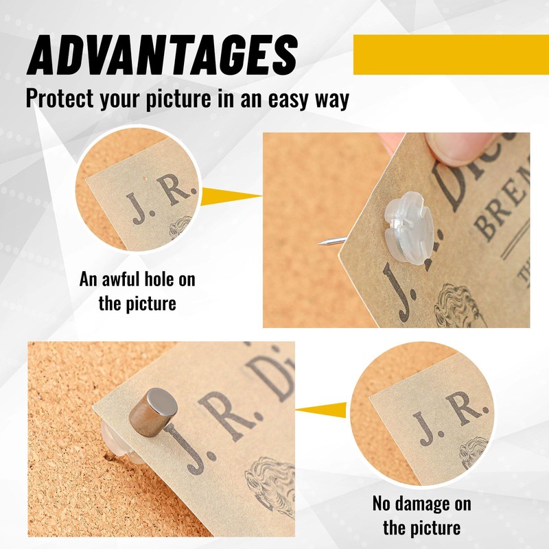Outus 30 Sets Magnetic Push Pin Magnet Thumb Tack Poster