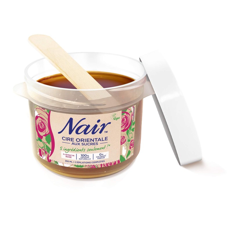 Nair Oriental wax with sugar sprayer, rose extract, 3 removal