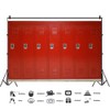 AOFOTO 10x7ft Gym Red Metal Lockers Backdrop Vinyl High School