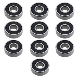 EMSea ABEC-11 Skateboard Bearings 8x22x7mm 608 2RS for Roller Skates Black 10 Pack