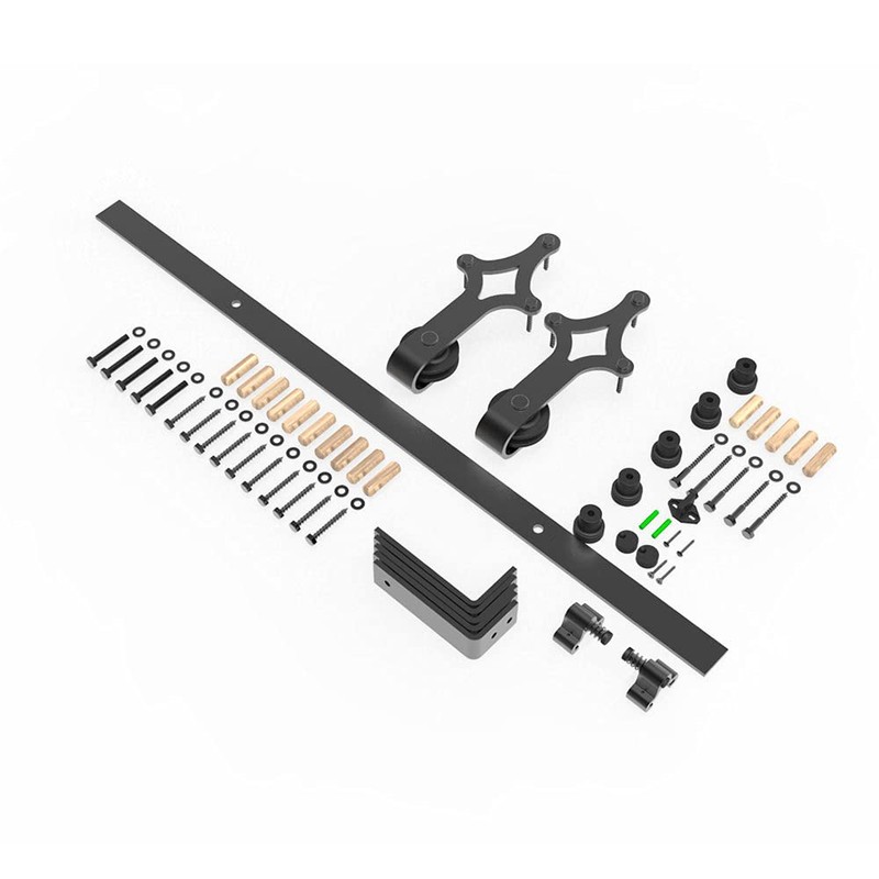 TSMST 8FT Ceiling Mount Sliding Barn Door Hardware Closet Track