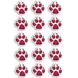 A4 Sheet 15 x Pink Dog Paw Prints Vinyl Stickers Animal Laptop Car Bike #6473 (A4 (30cm x 20cm))