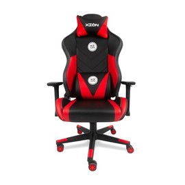 Genérico Silla Gamer Ergonómica Reclinable de Xion, Cómoda, Negro y Rojo                                                                              