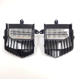 LEDIN Fog Lights Kit Compatible For 2021 2022 2023 GMC Yukon/Yukon XL, OE Style Clear Lens Built-In LED Fog Lamps Assembly Upgrade Accessories Set Left And Right