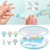 Baby Nail Care Kit with LED Light, 6 Grinding Heads,