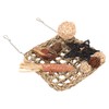 Bird Foraging Wall Toy Safety Parrot Woven Hanging Mat Climbing