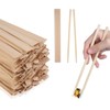 ‌100Pairs Disposable Chopsticks，7.8Inch Bulk Bamboo Utensils for Restaurants, Catering, Sushi,