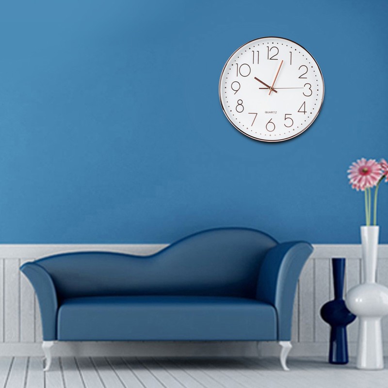 Simple Mute Quartz Wall Big Watch Hanging Clock Home Office