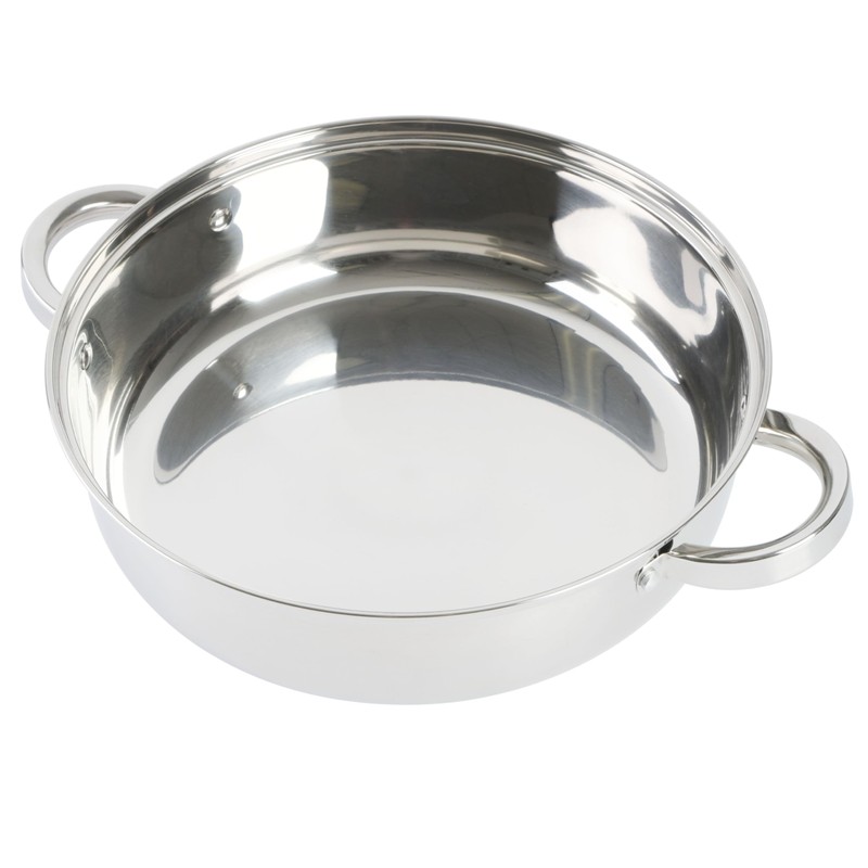 Oster Sangerfield 11-Inch Stainless Steel Everyday Cookware Pan with Steamer