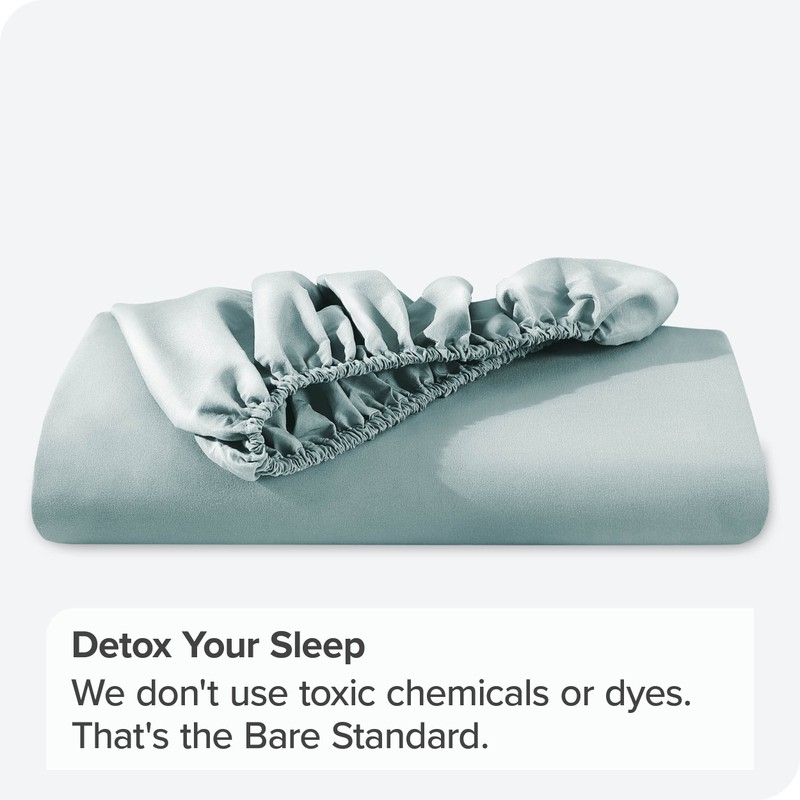 Bare Home Fitted Bottom Sheet Single - Premium 1800 Ultra-Soft