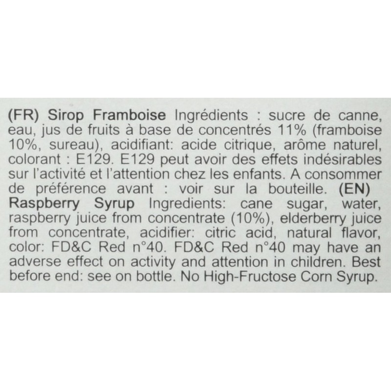 1883 Maison Routin - Raspberry Syrup - Made in France